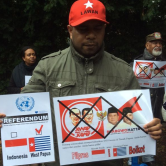 BOYCOTT-Free West Papua Campaign Netherlands Coordinator Ordek Ap boycotts Indo elections