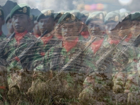 The Indonesian military are payed over 3 million dollars a year in "protection money" by Freeport McMoran which operates the nearby Grasberg goldmine 