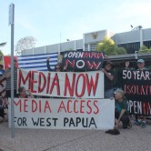 Protets for journaoist access in Darwin