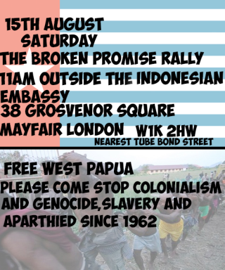 Free West Papua flyer August 15th