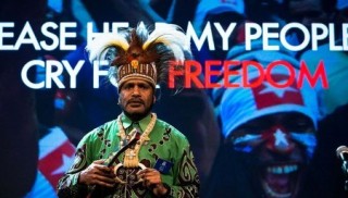 Nobel Peace Prize Nominee and West Papuan Independence Leader Benny Wenda speaking at the Oslo Freedom Forum 